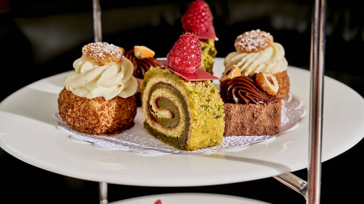 The assortment of sweets for dessert at Le Rock 