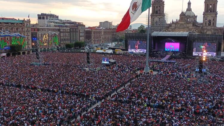 Grupo Firme en el Zócalo CDMX