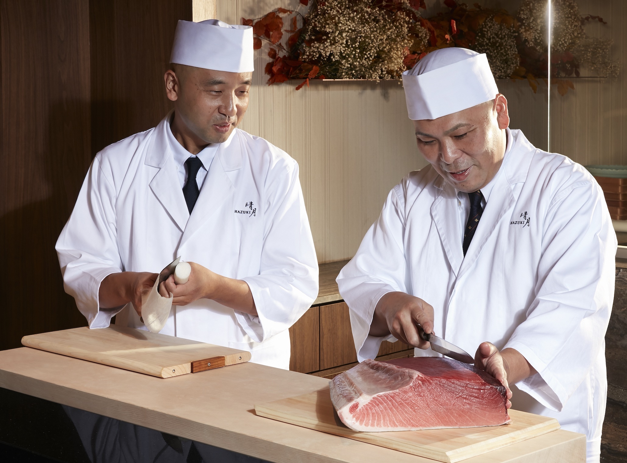 Chef Kenta Yamauchi (left) and Chef Hirohito Tanaka (right)