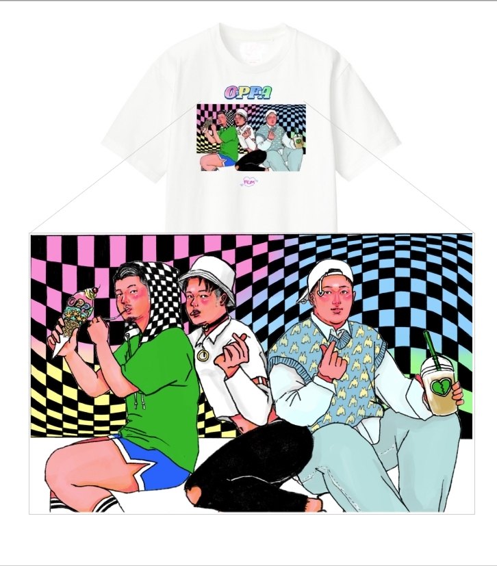 「FUM×OPPA」コラボレーションTシャツ