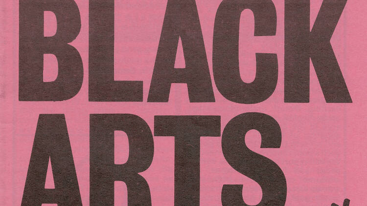 Leaflet entitled 'Black Arts in London'.  Dated November 1st-15t