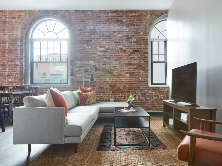 The rustic loft in downtown Boston