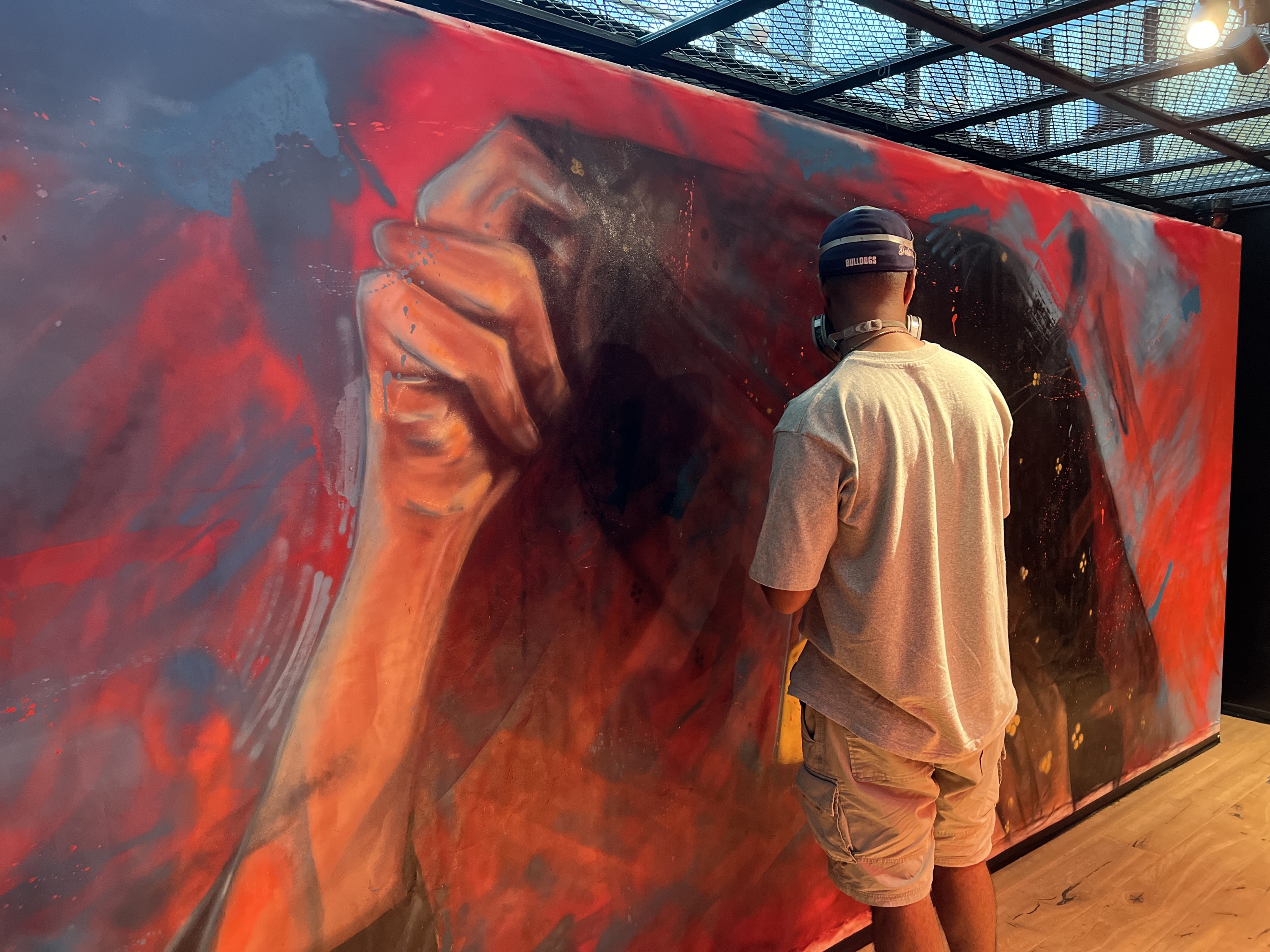 Local Graffiti Artist Isl4m Creates New Artwork At Time Out Market Dubai 6166