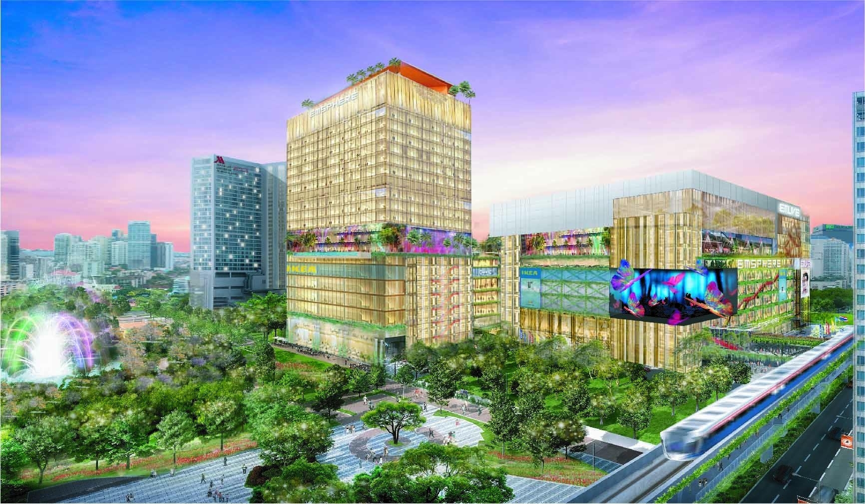 The EM District in Bangkok - The Emporium, EmQuartier and EmSphere