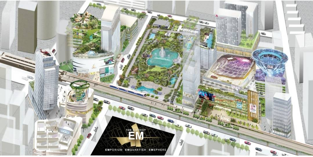 The EM District in Bangkok - The Emporium, EmQuartier and EmSphere