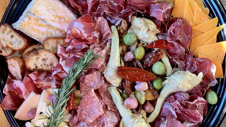 A charcuterie platter.