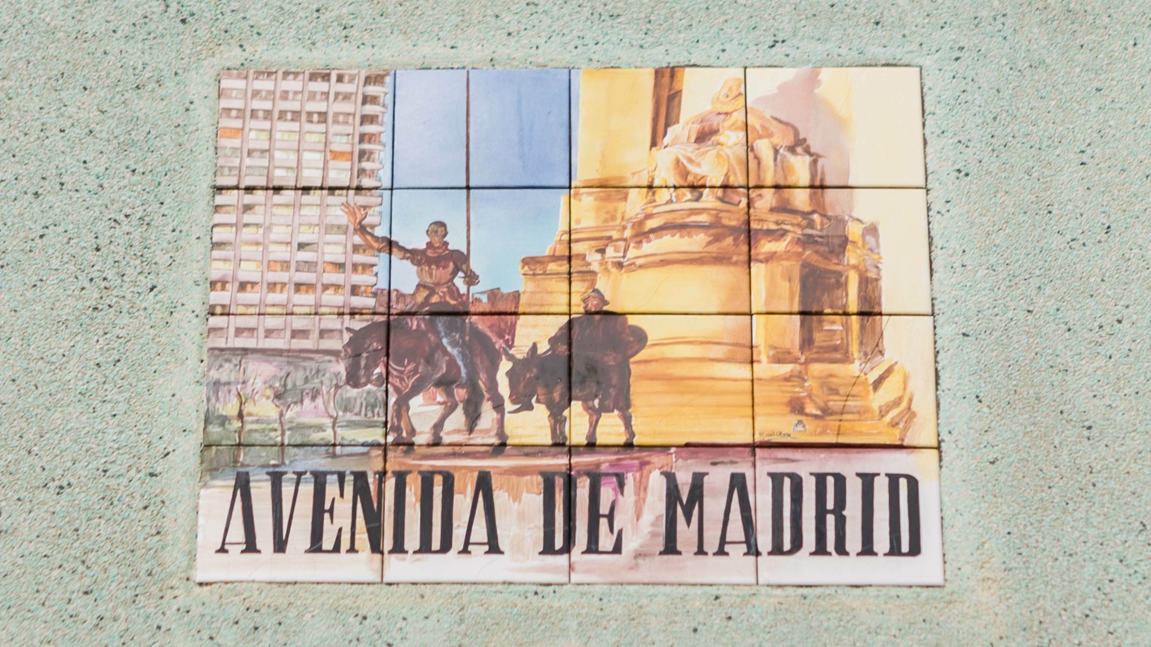 Monumento a Cervantes na Plaza de España