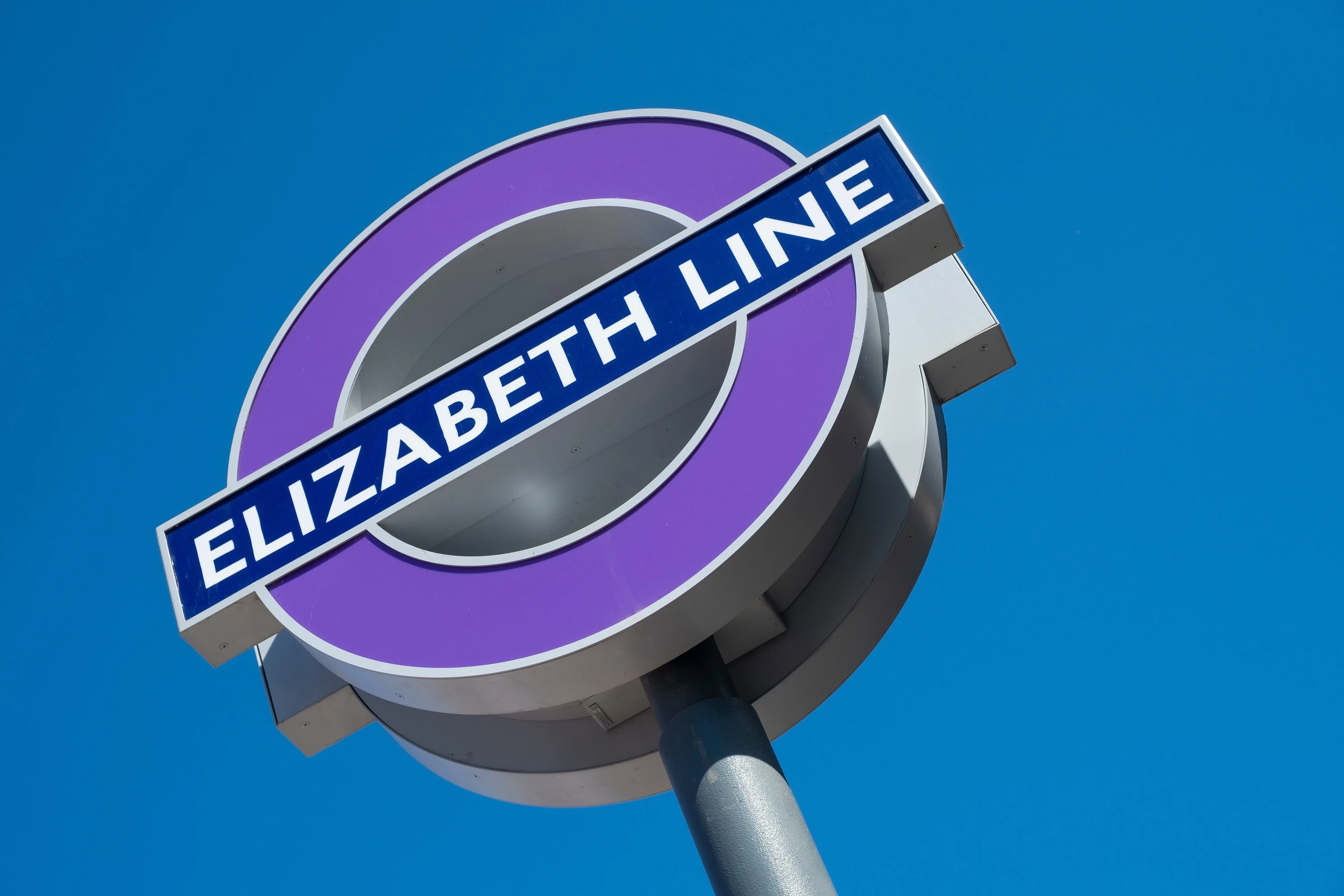 The Elizabeth Line underground sign