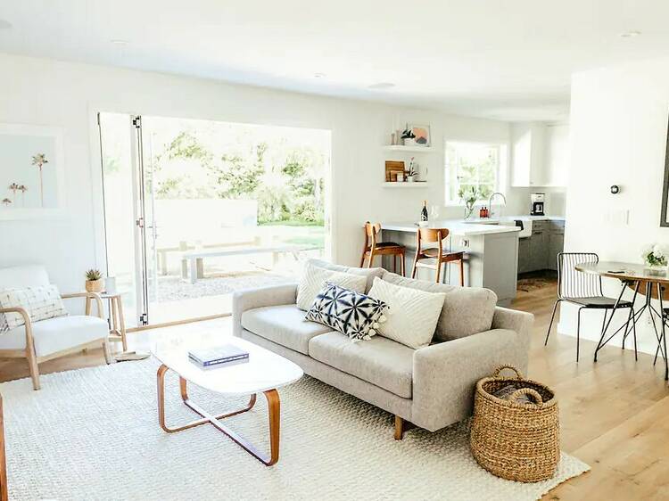 The shoreline retreat in Santa Barbara