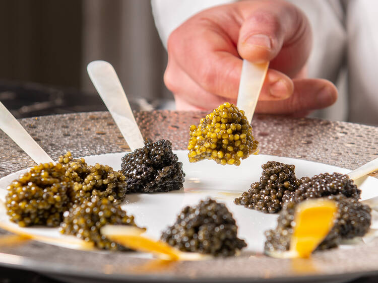 The semi-secret $19 Caviar and Champagne at Caviar Russe