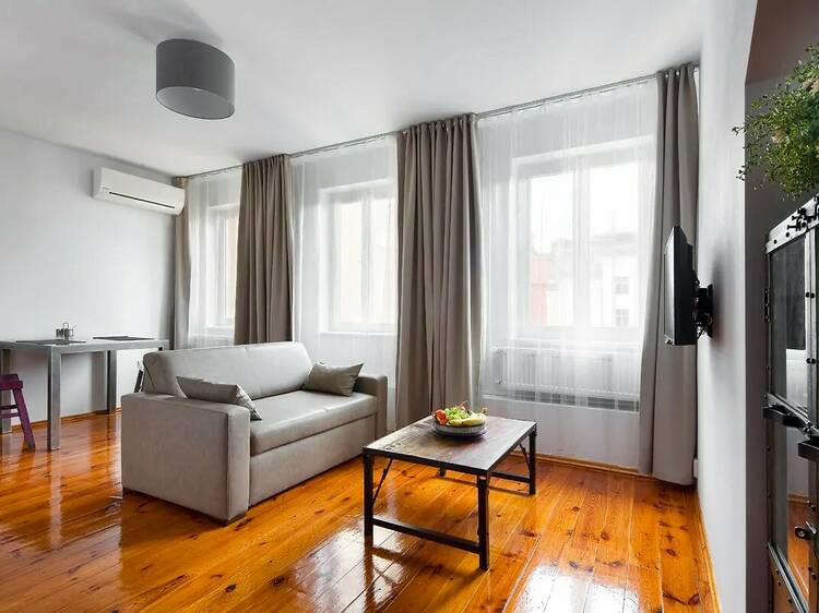 The studio apartment in Královské Vinohrady