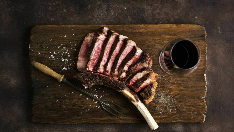 Black Hide Steakhouse steak cut