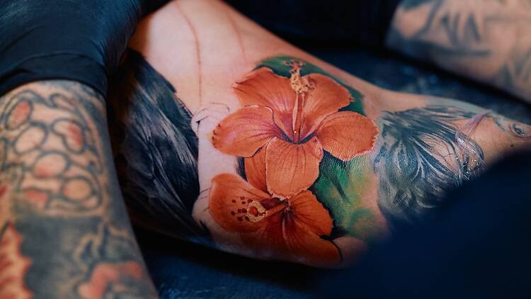 Flower  (Inked )