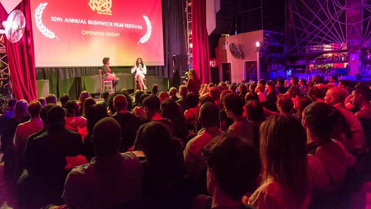 The audience at the Bushwick Film Festival