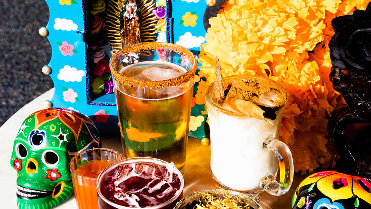 A selection of themed cocktails.