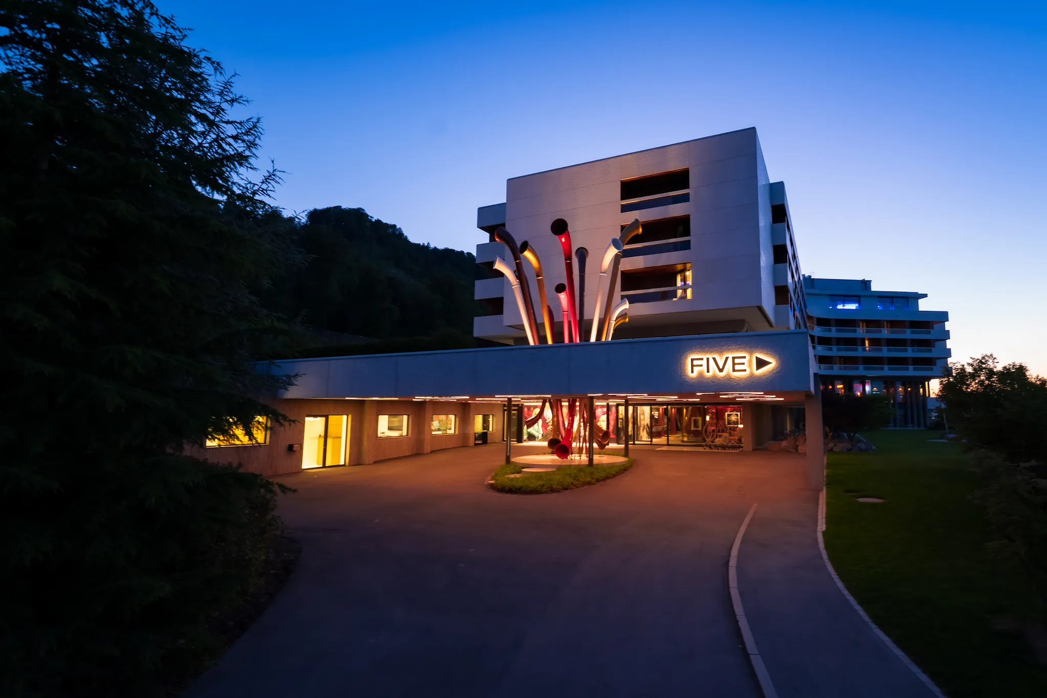 The exterior of Five Hotel Zurich.