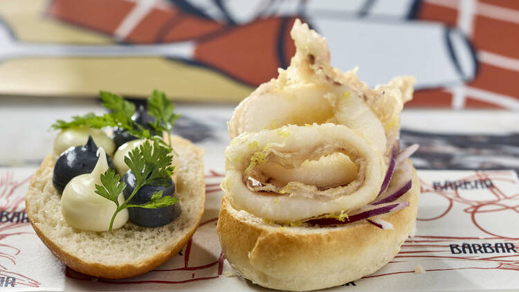 barbar squid bocadillo