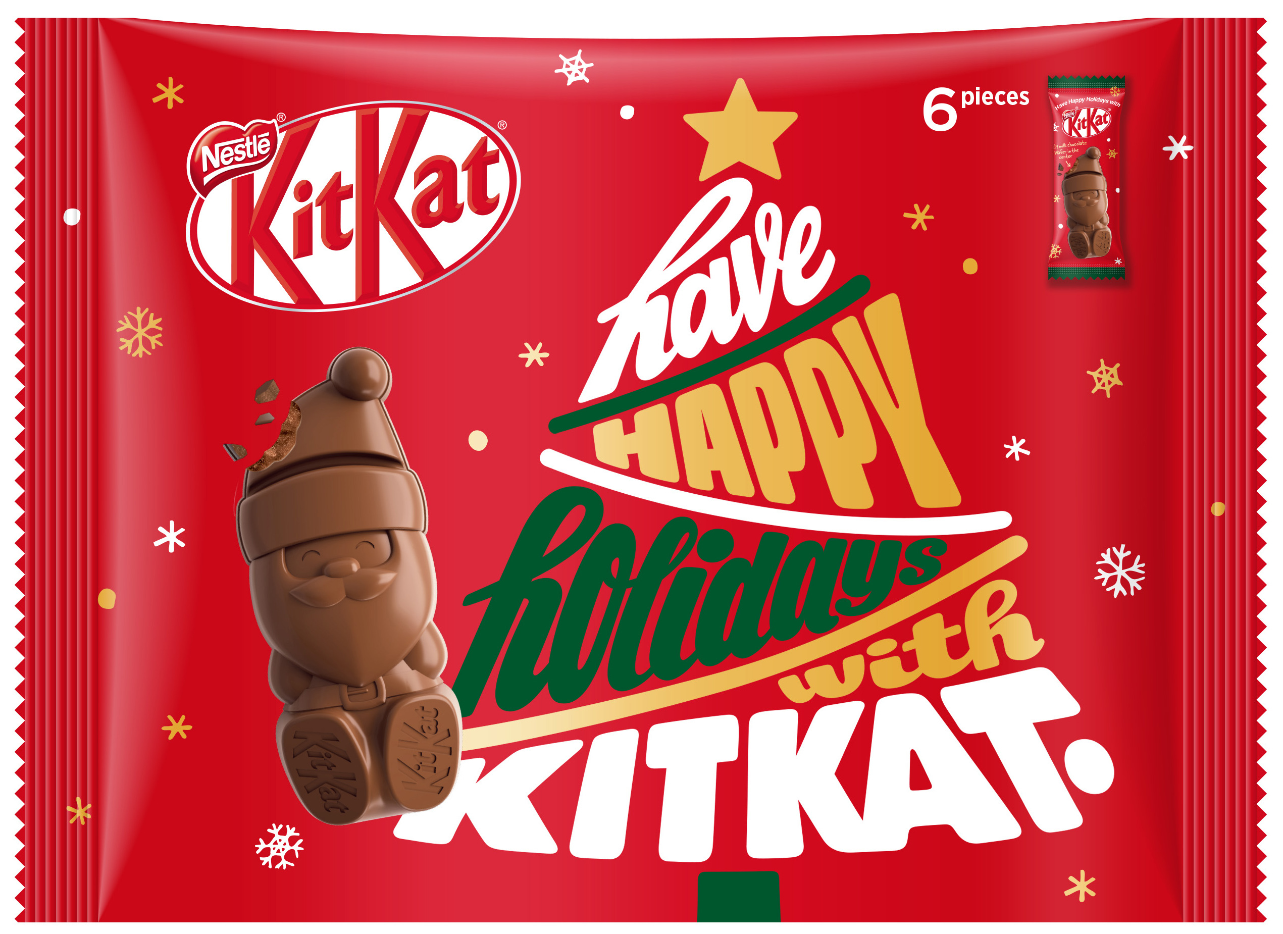 You can now get the Holiday Santa KitKat in Japan this Christmas