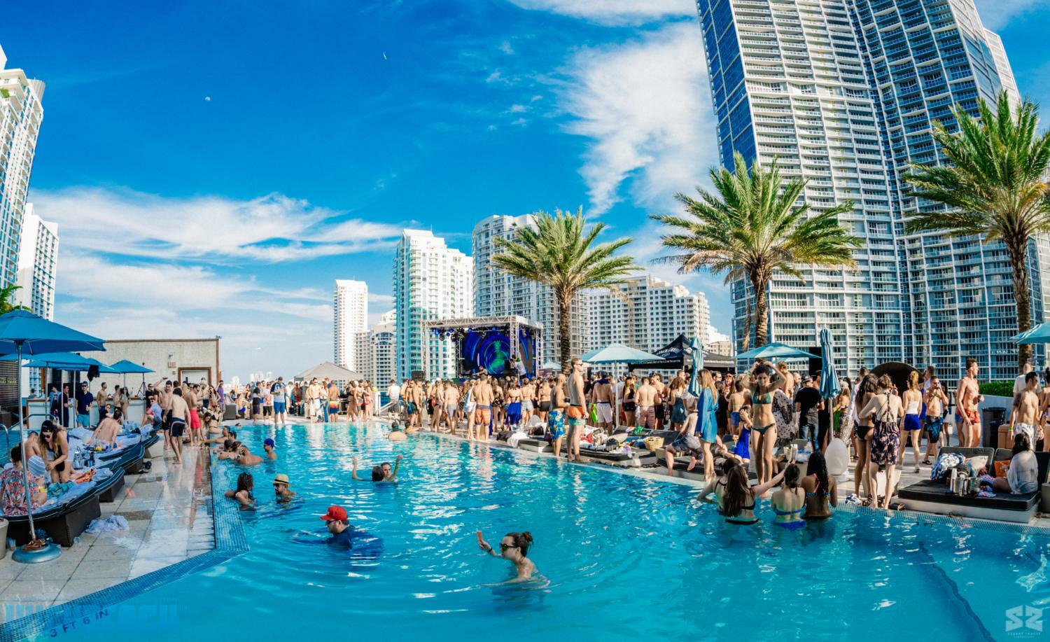 Latin Roof-top Pool Party - Hampton South Beach - Miami Beach - Florida  Dance Vacations