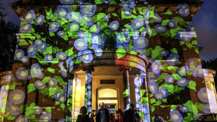 Hackney Revealed light show