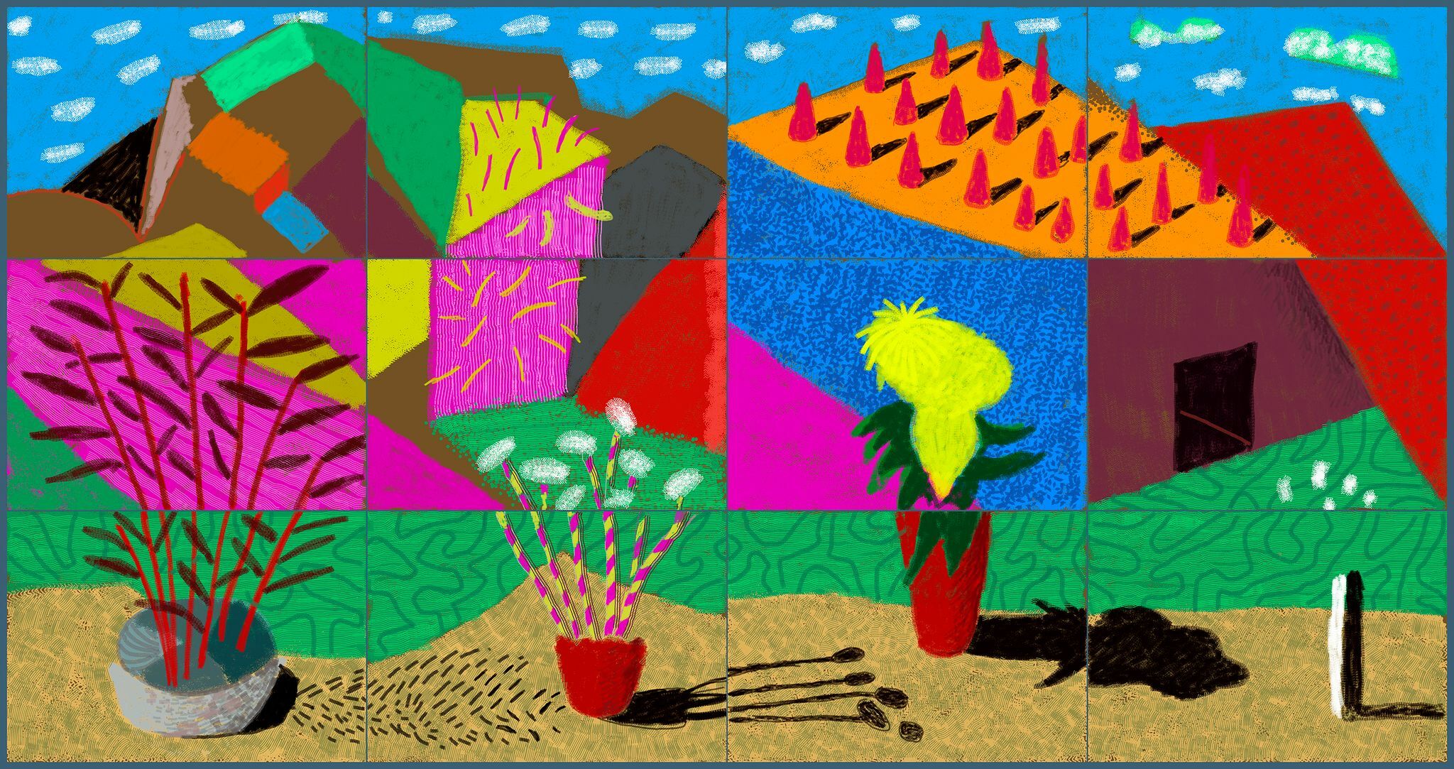 David Hockney 20 Flowers And Some Bigger Pictures Review