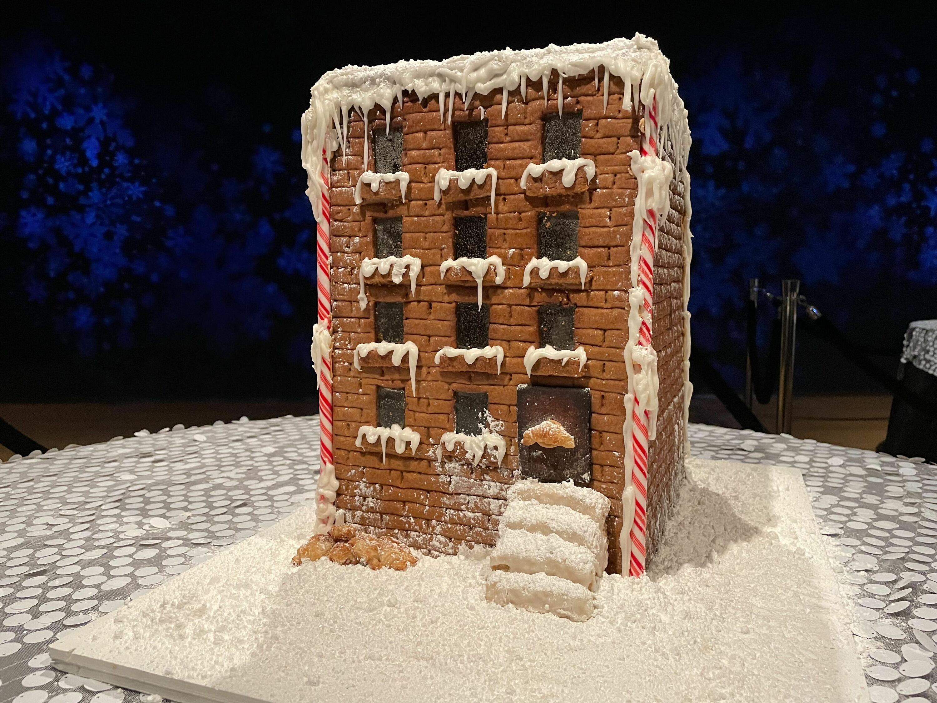 A gingerbread version of Brooklyn Heights, Brooklyn.
