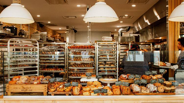 The display of goods at Mindy's Bakery.