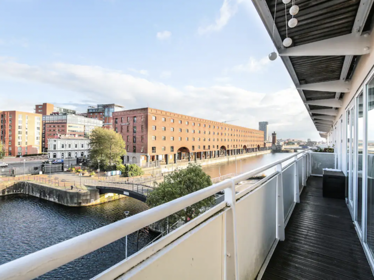 The dockside apartment on the Royal Albert Docks