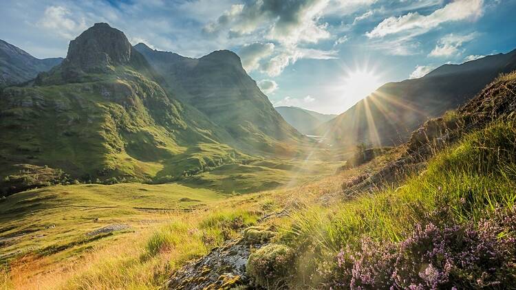 An idyllic view of the Highlands of Scotland