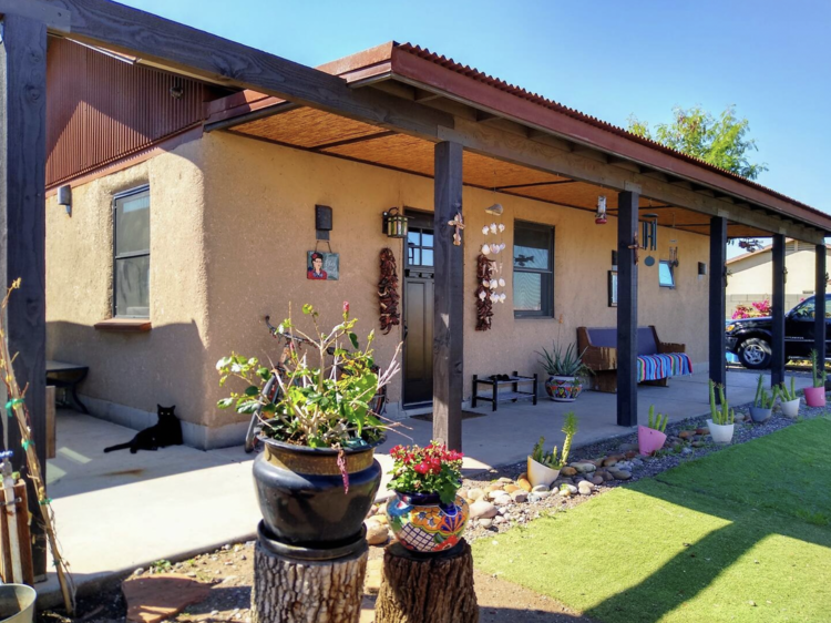 The strawbale home in Central Phoenix