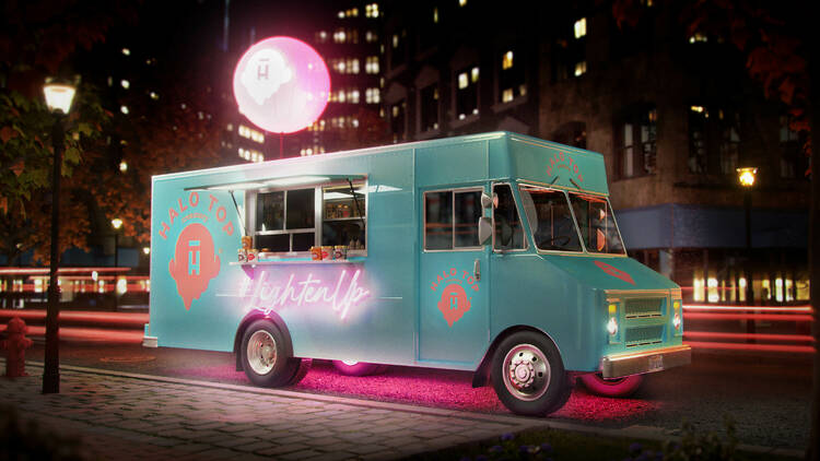 Halo Top ice cream truck