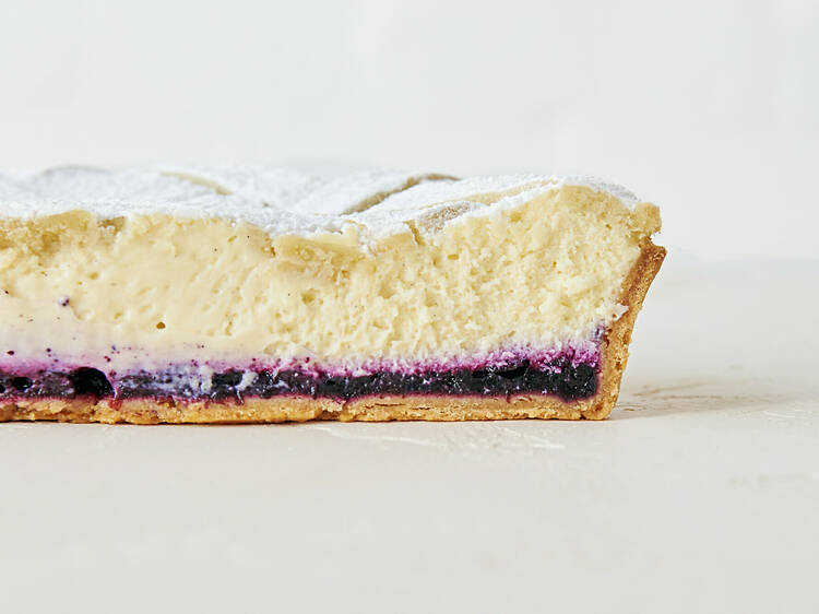 Dessert: Blueberry Cheesecake at Da Orazio