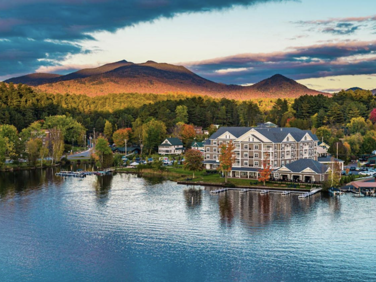 The Saranac Waterfront Lodge on Saranac Lake