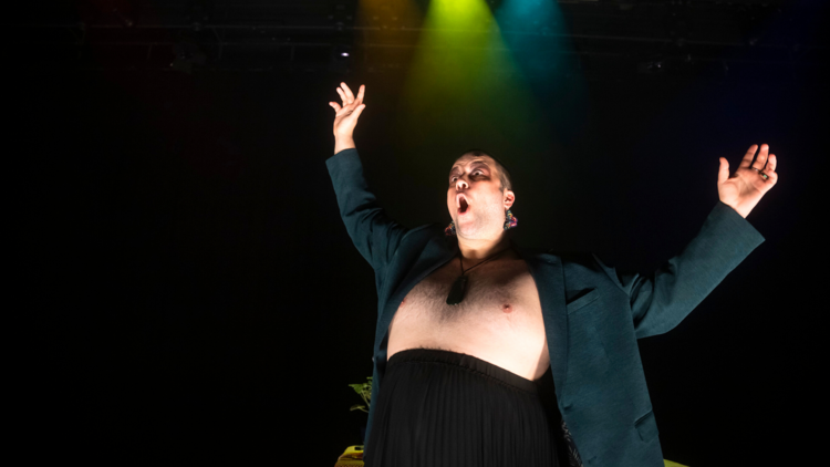 Daley Rangi in Takatāpui at Sydney Opera House