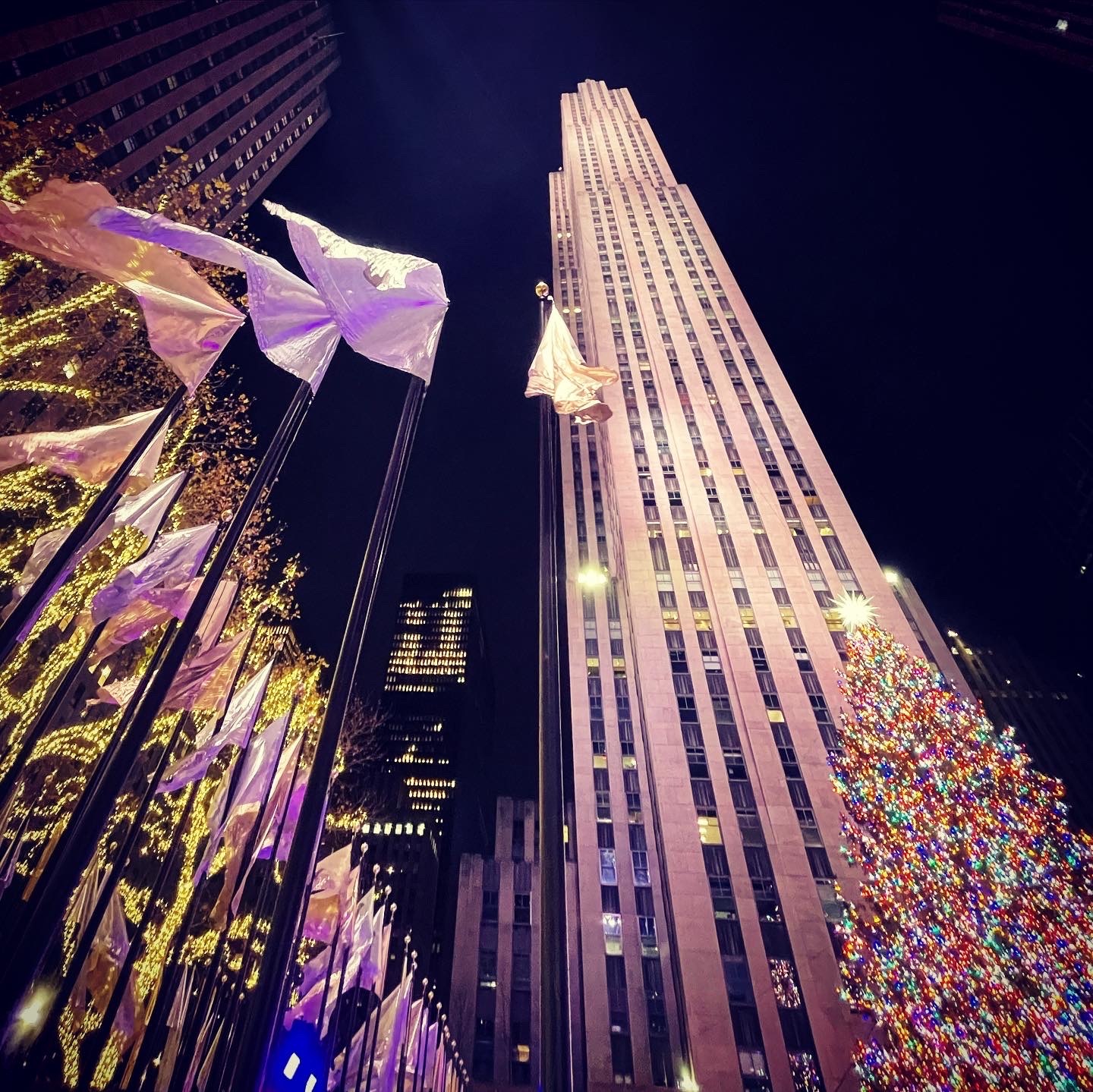 The Rockefeller Center tree in 2021