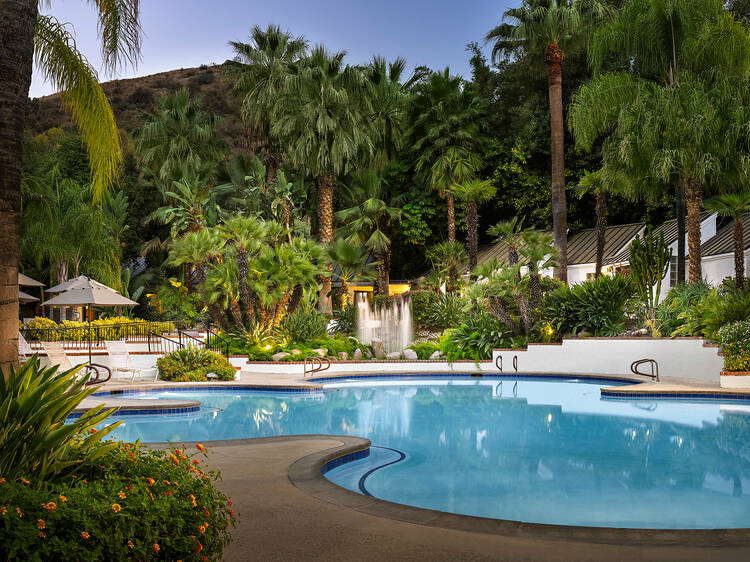 Slather some mud on each other at Glen Ivy Hot Springs