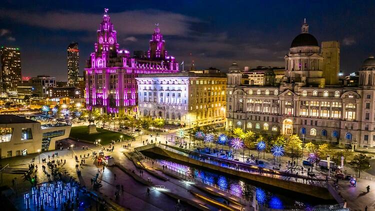 Liverpool at night 