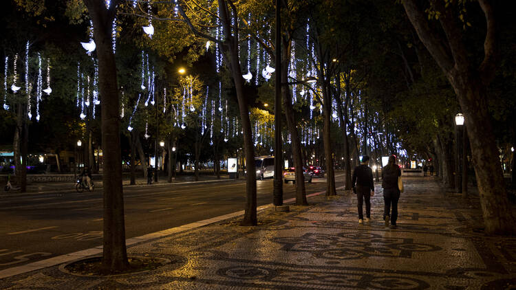 Luzes de natal em Lisboa 2022