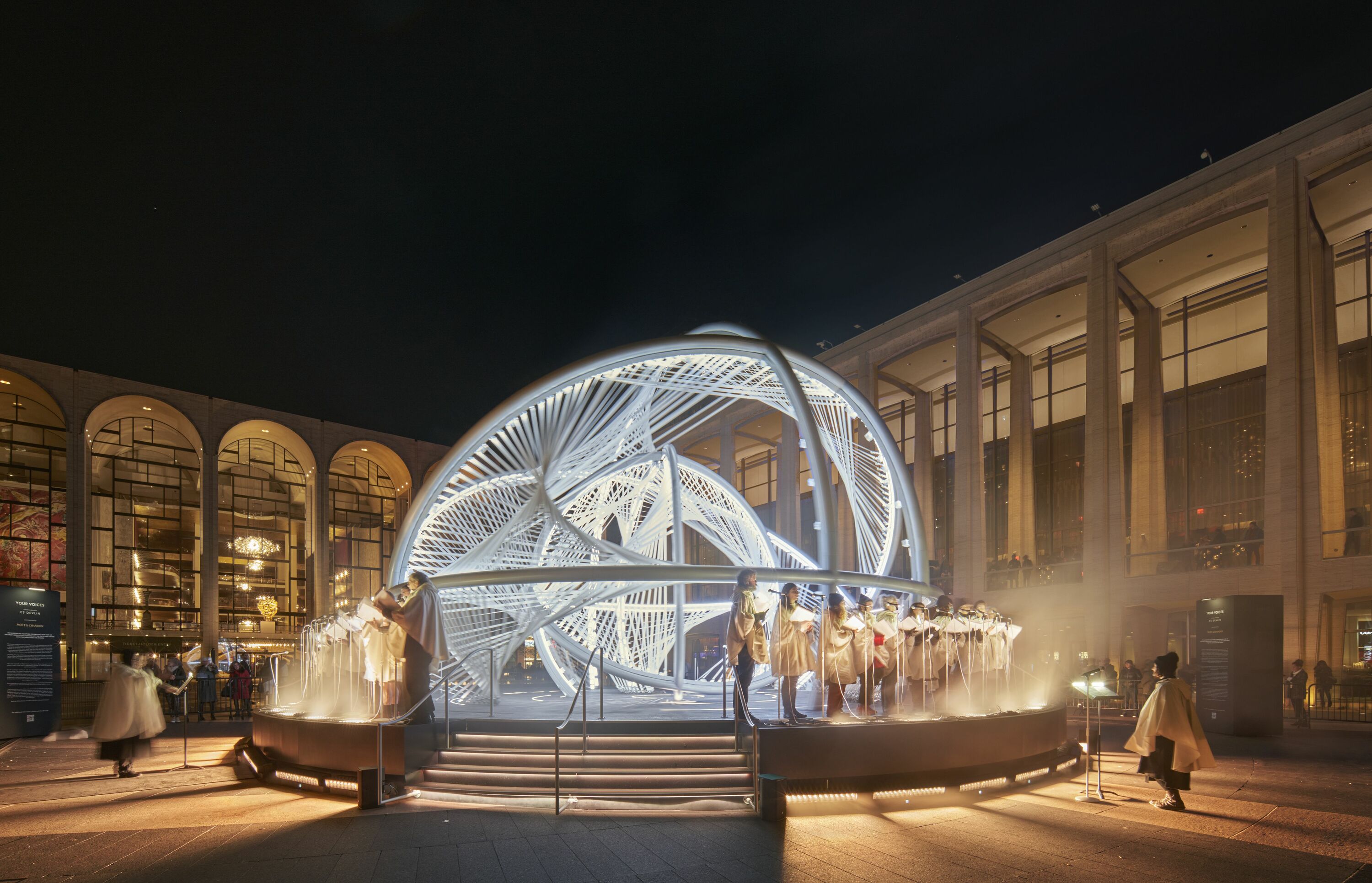 UPDATED PICS) A Spinning, Outer-Spacey Looking Sculpture in Lincoln Center  