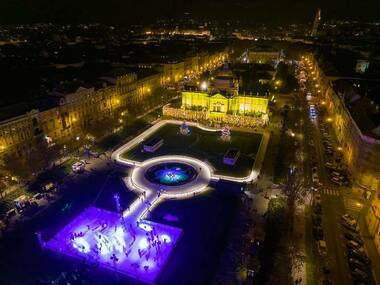 See Zagreb Advent from the air! See Zagreb Advent from the air!