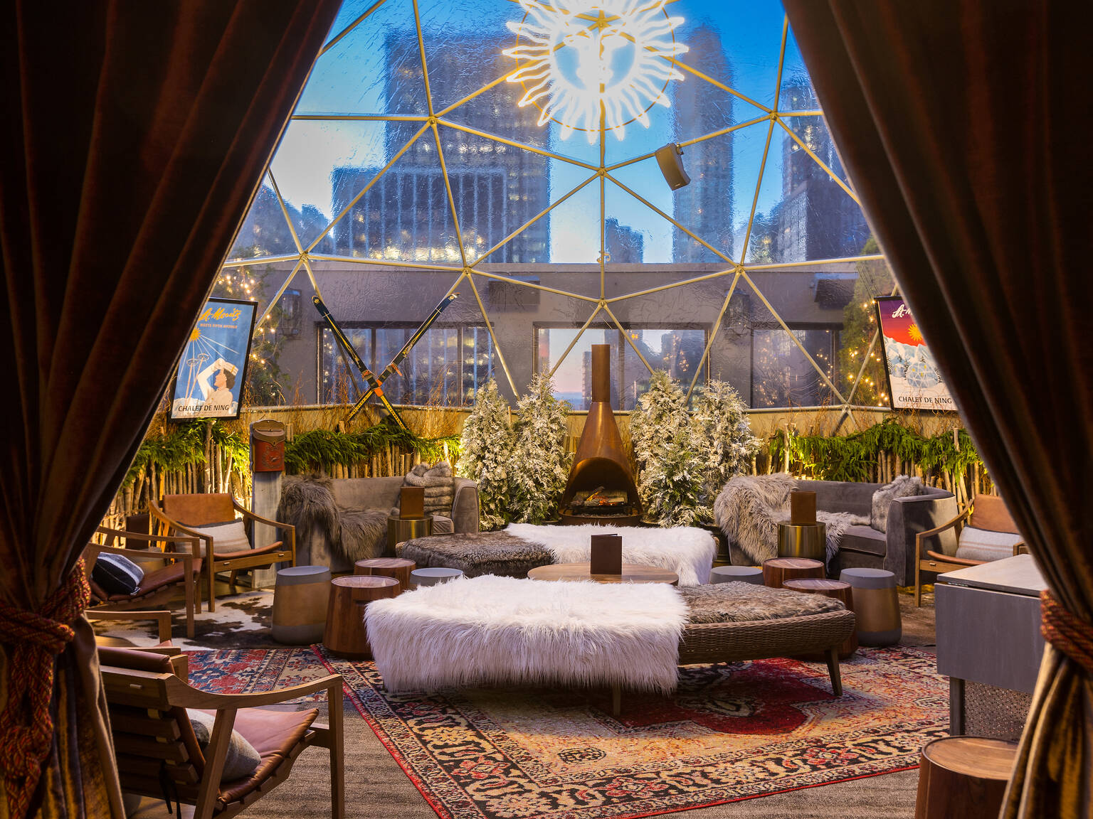 NYC holiday popup bars with festive cocktails this season