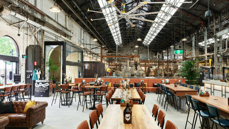 The inside of the new Brewdog brewery in South Eveleigh