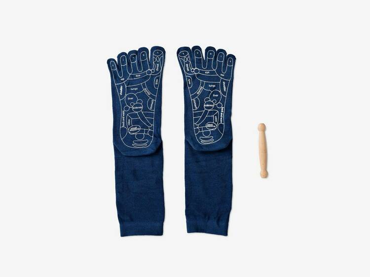 Meias para massagem de reflexologia Flying Tiger