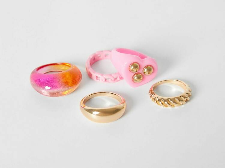 Conjunto de anéis Bershka