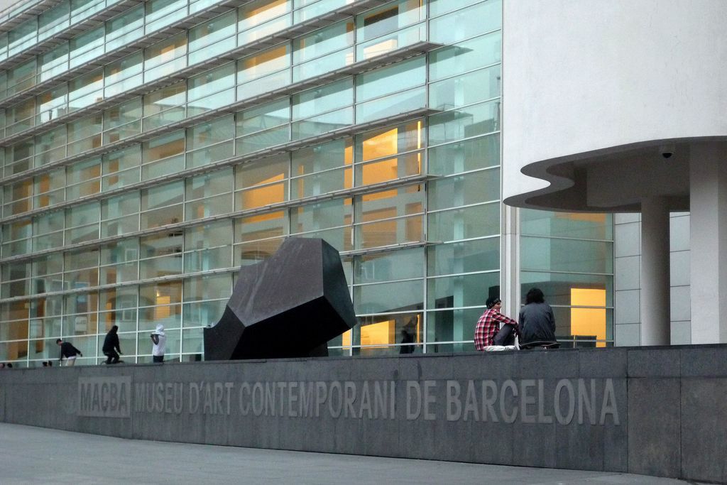 MACBA. Museu d'Art Contemporani Art in El Raval, Barcelona