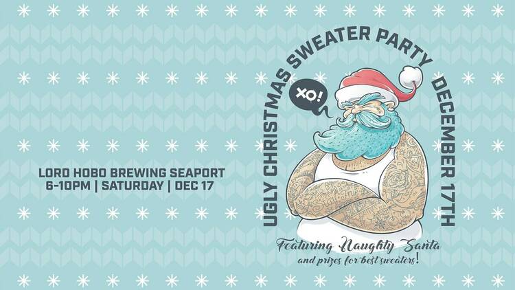 Ugly Christmas Sweater Party at Lord Hobo Seaport