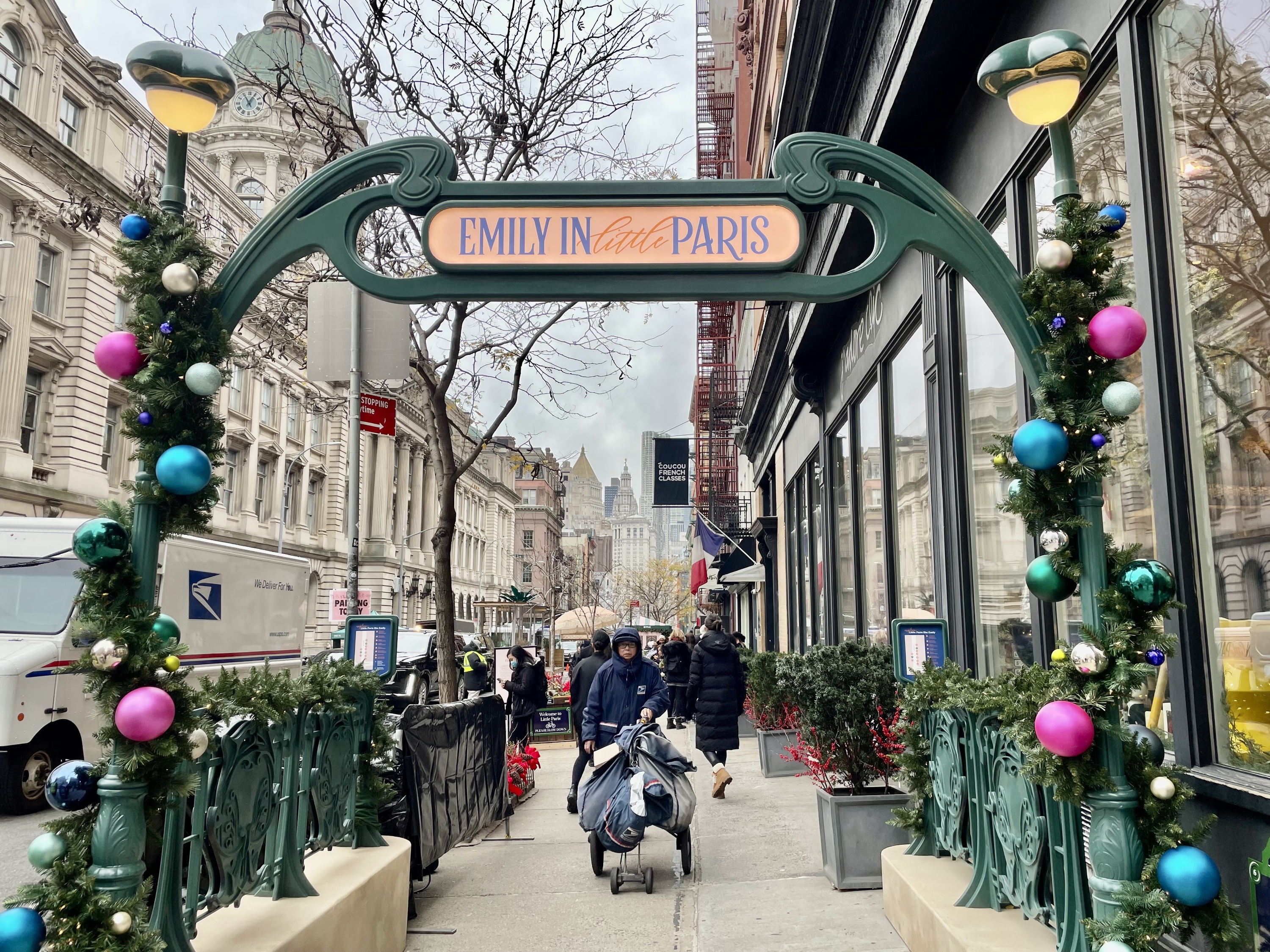 The entrance to Emily in Little Paris.