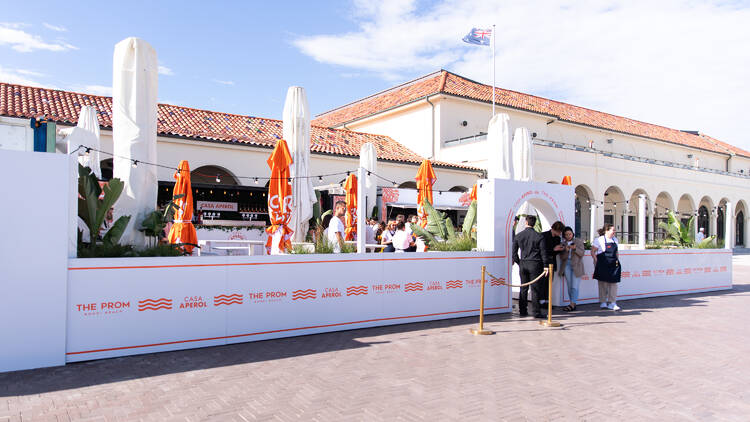 The outside of Casa Aperol at Promenade Bondi Beach