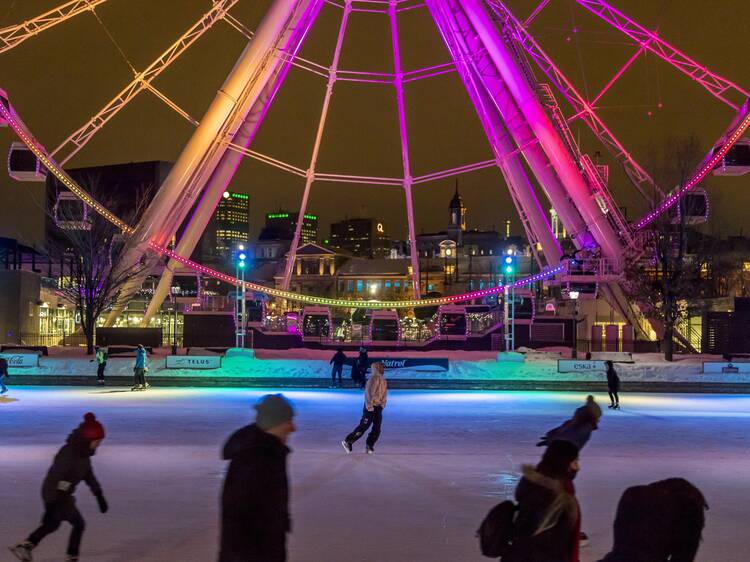 Get your magical yuletide skate on in the Old Port