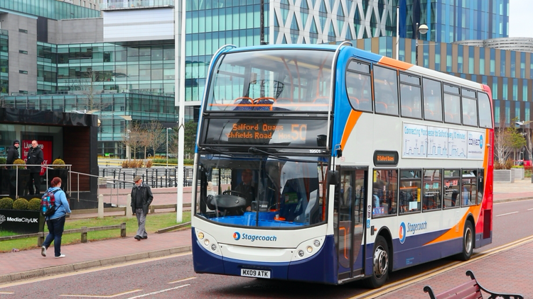 A bus in Manchester